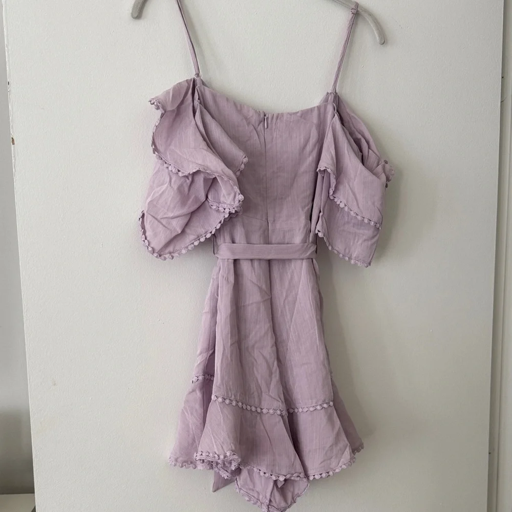 Lavender Ruffle Dress - Picture 2 of 2